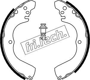 Fri.Tech. 1064.172 - Комплект тормозных колодок, барабанные autospares.lv