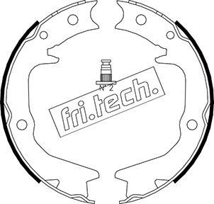 Fri.Tech. 1064.177 - Комплект тормозов, ручник, парковка autospares.lv