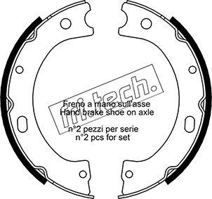 Fri.Tech. 1067.191 - Комплект тормозов, ручник, парковка autospares.lv