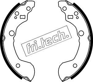 Fri.Tech. 1067.187 - Комплект тормозных колодок, барабанные autospares.lv