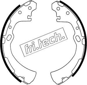 Fri.Tech. 1067.175 - Комплект тормозных колодок, барабанные autospares.lv