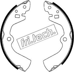 Fri.Tech. 1067.172 - Комплект тормозных колодок, барабанные autospares.lv