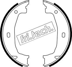 Fri.Tech. 1019.028 - Комплект тормозов, ручник, парковка autospares.lv