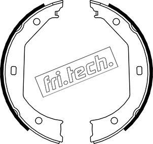 Fri.Tech. 1019.027 - Комплект тормозов, ручник, парковка autospares.lv