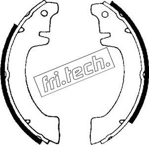 Fri.Tech. 1088.187 - Комплект тормозных колодок, барабанные autospares.lv