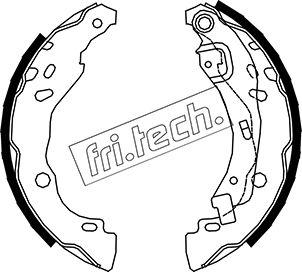 Fri.Tech. 1088.234 - Комплект тормозных колодок, барабанные autospares.lv