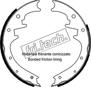 Fri.Tech. 1088.233 - Комплект тормозных колодок, барабанные autospares.lv