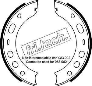 Fri.Tech. 1083.001 - Комплект тормозов, ручник, парковка autospares.lv