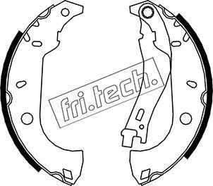 Fri.Tech. 1034.091 - Комплект тормозных колодок, барабанные autospares.lv