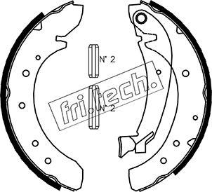 Fri.Tech. 1034.097 - Комплект тормозных колодок, барабанные autospares.lv