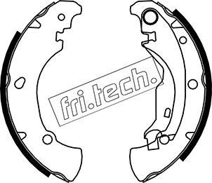 Fri.Tech. 1034.100 - Комплект тормозных колодок, барабанные autospares.lv