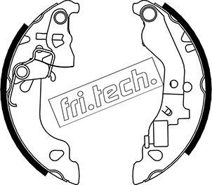 Fri.Tech. 1034.103Y - Комплект тормозных колодок, барабанные autospares.lv