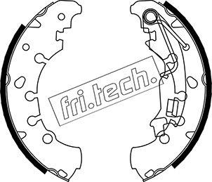 Fri.Tech. 1034.116 - Комплект тормозных колодок, барабанные autospares.lv