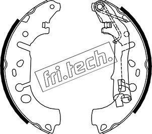 Fri.Tech. 1034.117 - Комплект тормозных колодок, барабанные autospares.lv