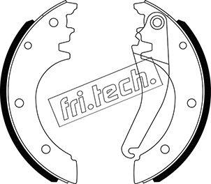 Fri.Tech. 1034.123 - Комплект тормозных колодок, барабанные autospares.lv