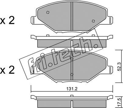 Remy RAP1265 - Тормозные колодки, дисковые, комплект autospares.lv