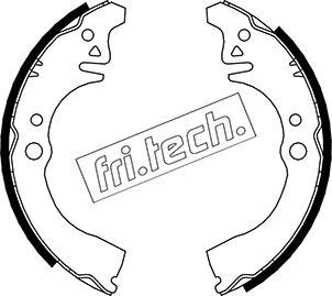 Fri.Tech. 1026.343 - Комплект тормозных колодок, барабанные autospares.lv