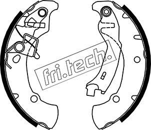 Fri.Tech. 1026.353 - Комплект тормозных колодок, барабанные autospares.lv