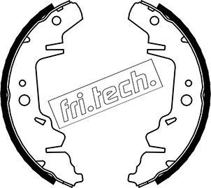 Fri.Tech. 1023.001 - Комплект тормозных колодок, барабанные autospares.lv