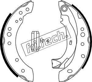 Fri.Tech. 1022.036 - Комплект тормозных колодок, барабанные autospares.lv