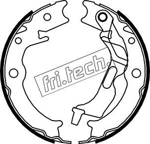 Fri.Tech. 1027.007 - Комплект тормозов, ручник, парковка autospares.lv