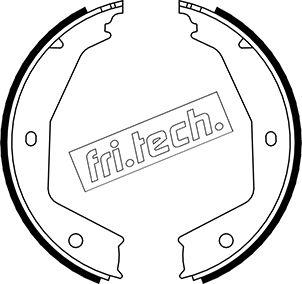 Fri.Tech. 1079.194 - Комплект тормозов, ручник, парковка autospares.lv