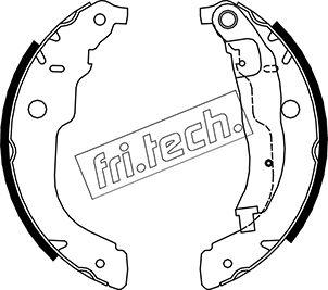 Fri.Tech. 1079.196 - Комплект тормозных колодок, барабанные autospares.lv