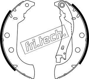 Fri.Tech. 1079.190 - Комплект тормозных колодок, барабанные autospares.lv