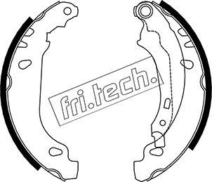 Fri.Tech. 1079.191 - Комплект тормозных колодок, барабанные autospares.lv