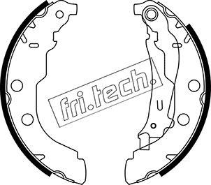 Fri.Tech. 1079.189 - Комплект тормозных колодок, барабанные autospares.lv