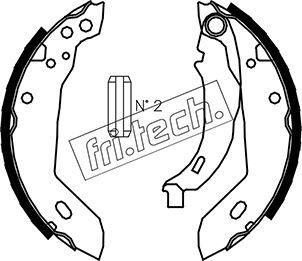 Fri.Tech. 1079.185 - Комплект тормозных колодок, барабанные autospares.lv