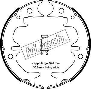 Fri.Tech. 1115.316 - Комплект тормозов, ручник, парковка autospares.lv