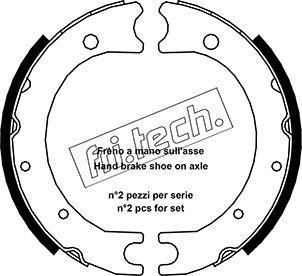 Fri.Tech. 1115.312 - Комплект тормозов, ручник, парковка autospares.lv