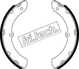 Fri.Tech. 1115.333 - Комплект тормозных колодок, барабанные autospares.lv