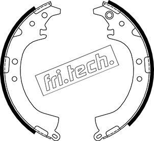 Fri.Tech. 1115.299 - Комплект тормозных колодок, барабанные autospares.lv