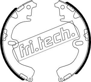 Fri.Tech. 1115.290 - Комплект тормозных колодок, барабанные autospares.lv