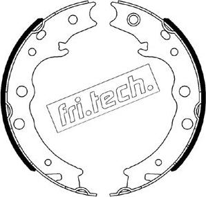 Fri.Tech. 1110.344 - Комплект тормозов, ручник, парковка autospares.lv