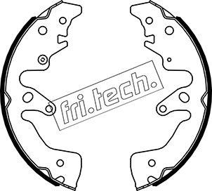 Fri.Tech. 1110.340 - Комплект тормозных колодок, барабанные autospares.lv