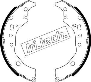 Fri.Tech. 1110.341 - Комплект тормозных колодок, барабанные autospares.lv