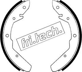 Fri.Tech. 1124.260 - Комплект тормозных колодок, барабанные autospares.lv