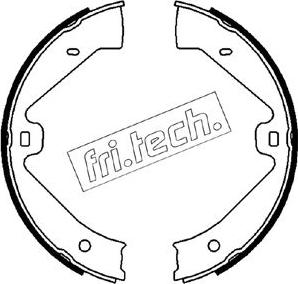 Fri.Tech. 1124.289 - Комплект тормозов, ручник, парковка autospares.lv