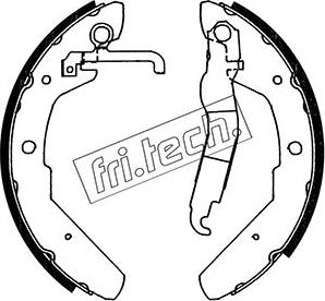 Fri.Tech. 1124.279 - Комплект тормозных колодок, барабанные autospares.lv