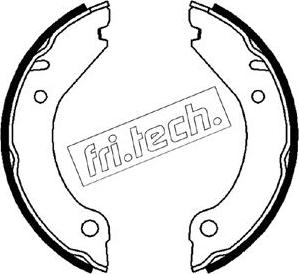 Fri.Tech. 1127.267 - Комплект тормозов, ручник, парковка autospares.lv