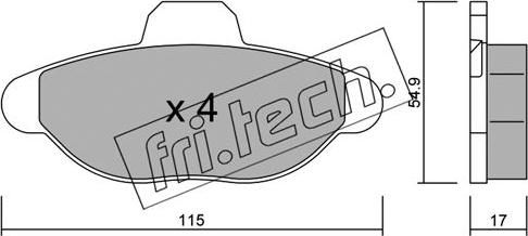 Fri.Tech. 139.0 - Комплектующие, барабанный тормозной механизм autospares.lv