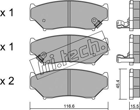 Fri.Tech. 138.0 - Комплектующие, барабанный тормозной механизм autospares.lv