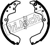 Fri.Tech. 1253.708 - Комплект тормозных колодок, барабанные autospares.lv