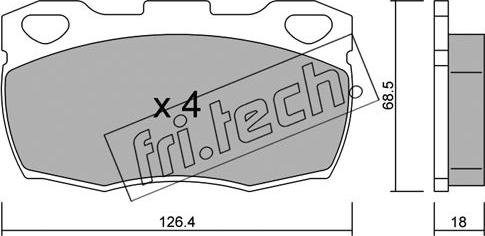 Ferodo FSL871 - Тормозные колодки, дисковые, комплект autospares.lv