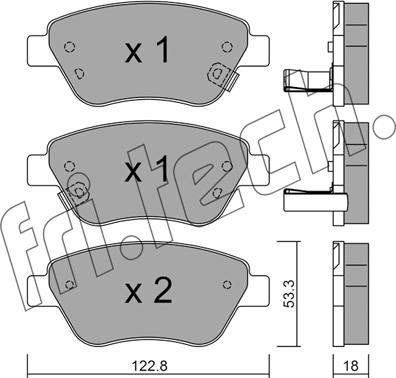 Fri.Tech. 330.4 - Тормозные колодки, дисковые, комплект autospares.lv