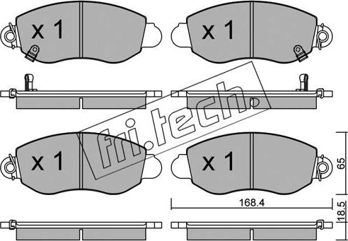 Fri.Tech. 329.0 - Тормозные колодки, дисковые, комплект autospares.lv