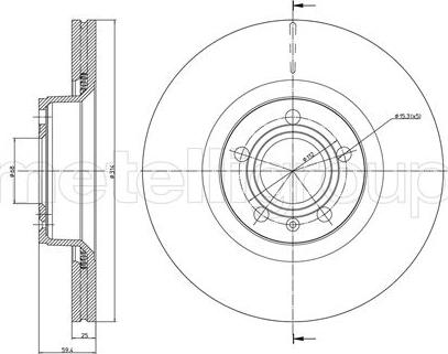 Fri.Tech. BD0994 - Тормозной диск autospares.lv